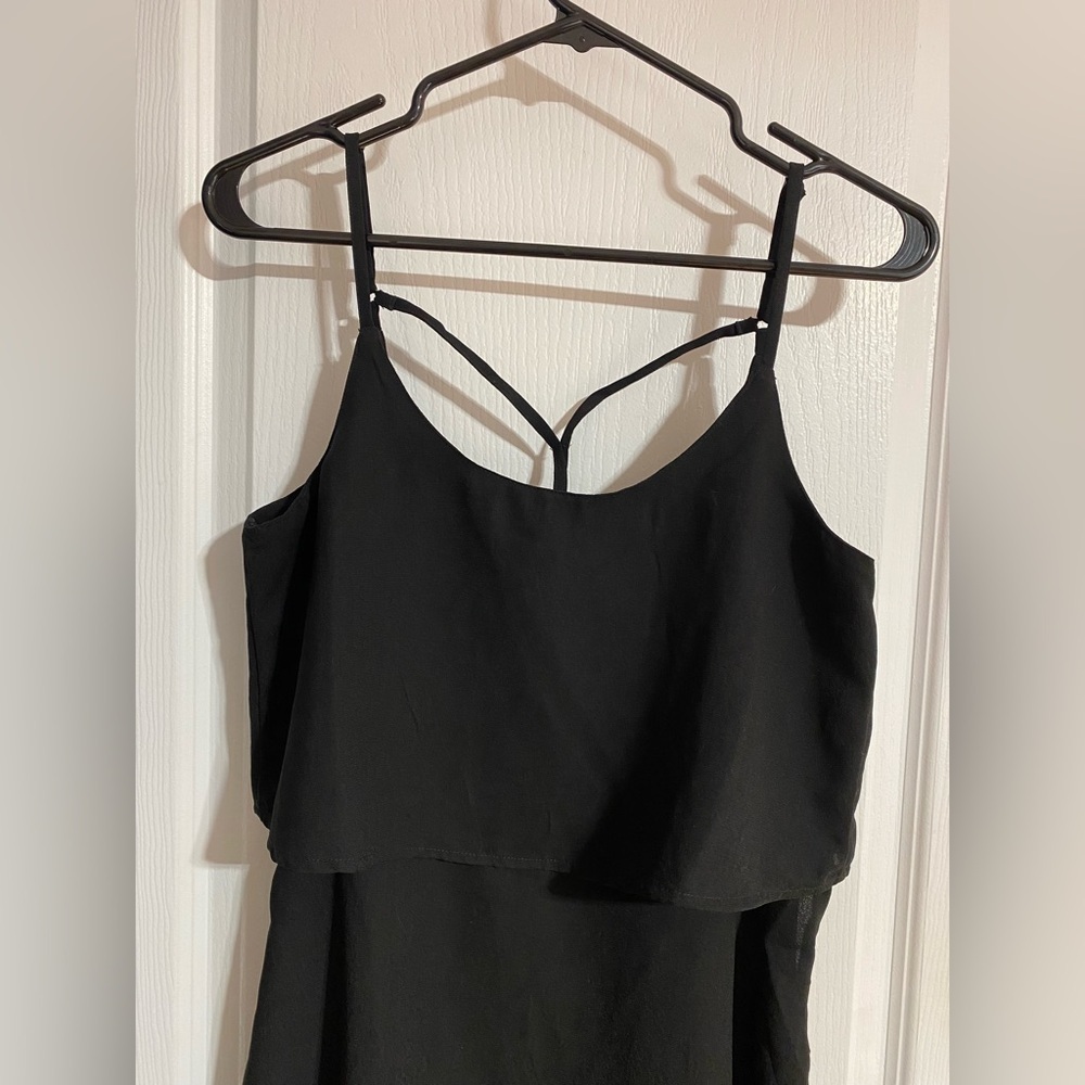 Abercrombie & Fitch Flowy Mini Spaghetti Strap Fancy Back Dress Size Small - Picture 2 of 9